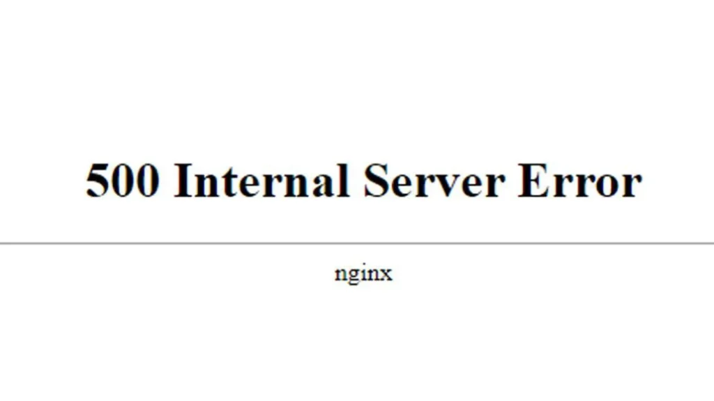 Lỗi 500 Internal Server Error